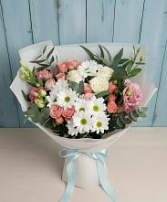 Букет цветов из:  Розы, Лизиантусы и Хризантемы #REPLACE_PRED# Бесленеевской