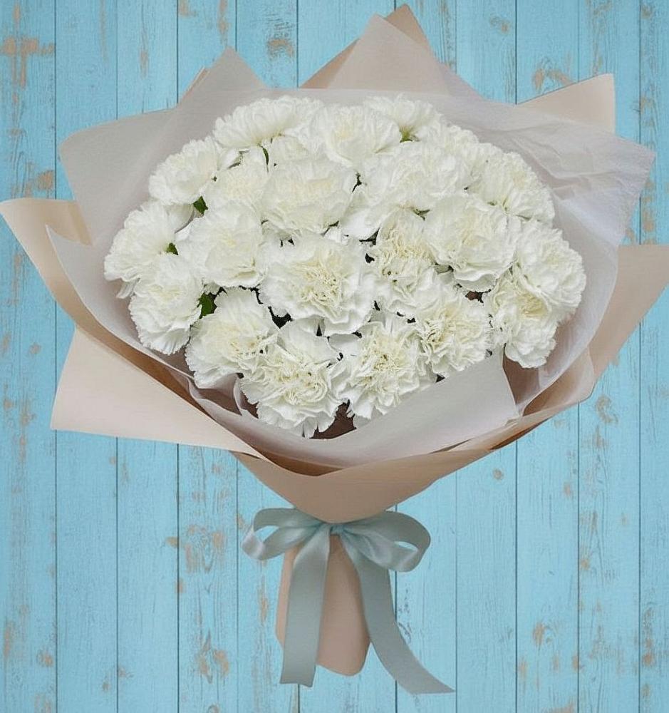 Букет цветов из: Гвоздики в Бесленеевской