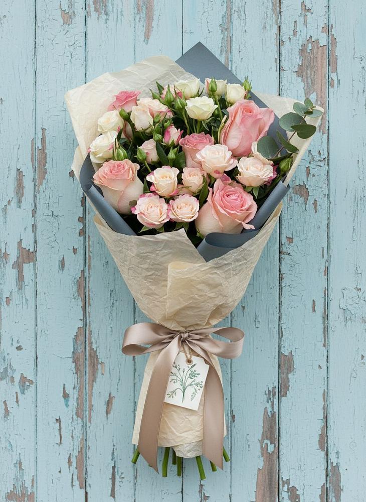 Букет цветов из: Розы в Бесленеевской