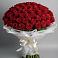 Букет 101 Красная роза Блэк Мэджик в Бесленеевской