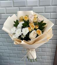 Букет цветов из:  Розы и Хризантемы в Бесленеевской