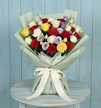 Букет цветов из:  Розы в Бесленеевской
