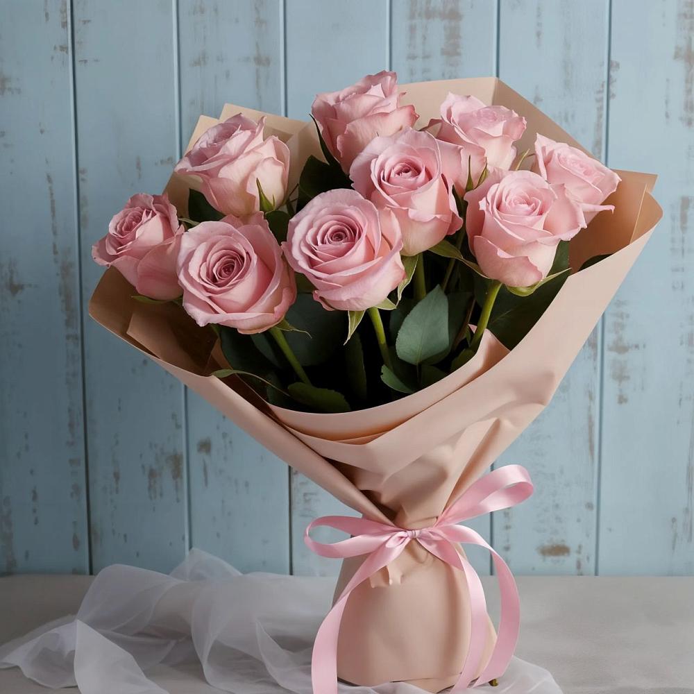 Букет цветов из: Розы в Бесленеевской