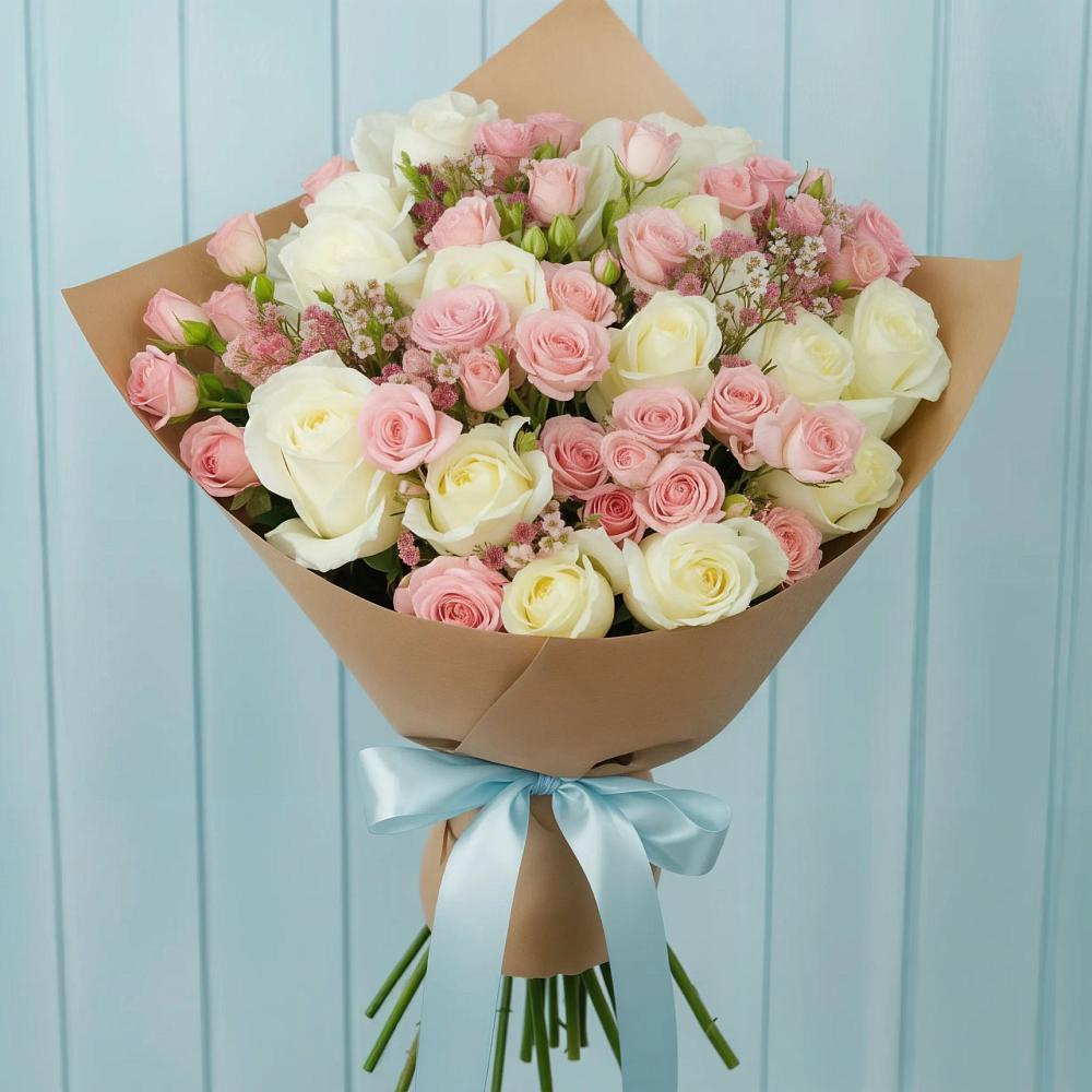 Букет цветов из: Розы в Бесленеевской