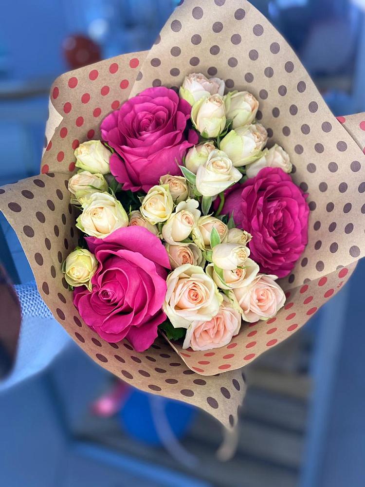 Букет цветов из: Розы в Бесленеевской