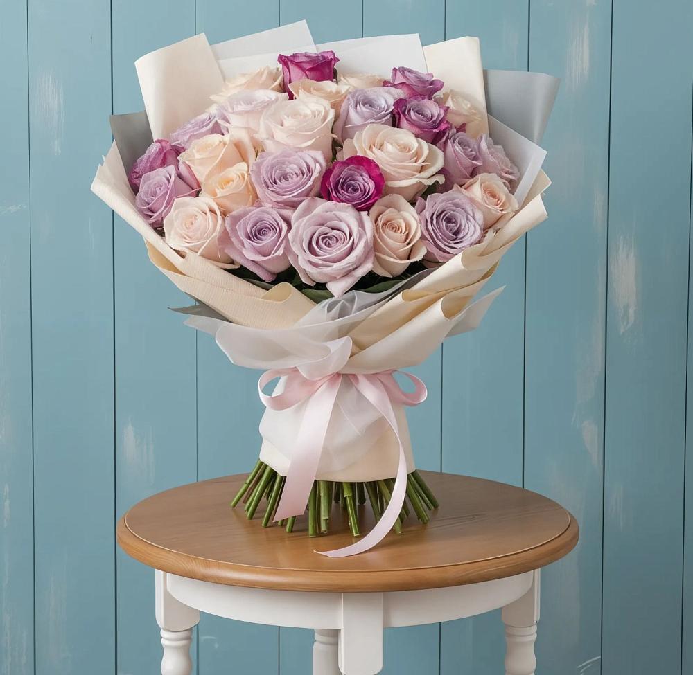 Букет цветов из: Розы в Бесленеевской