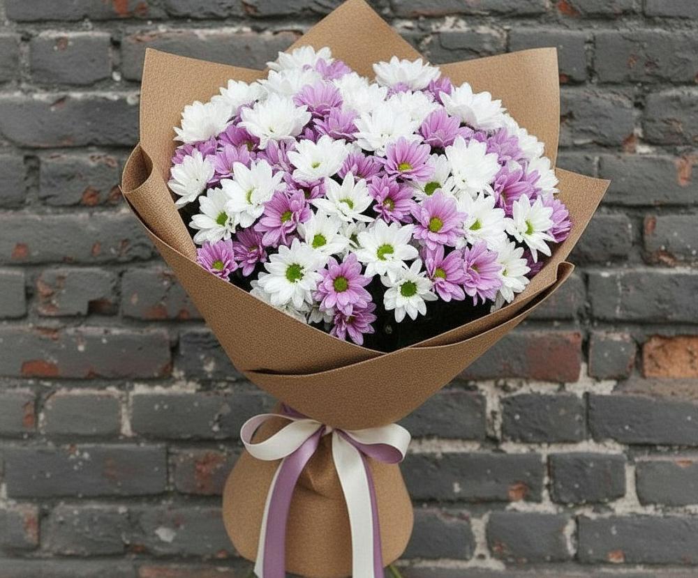 Букет цветов из: Хризантемы в Бесленеевской