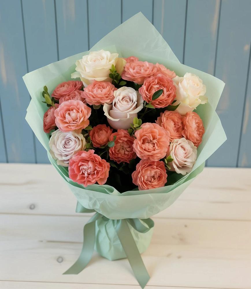 Букет цветов из: Розы в Бесленеевской