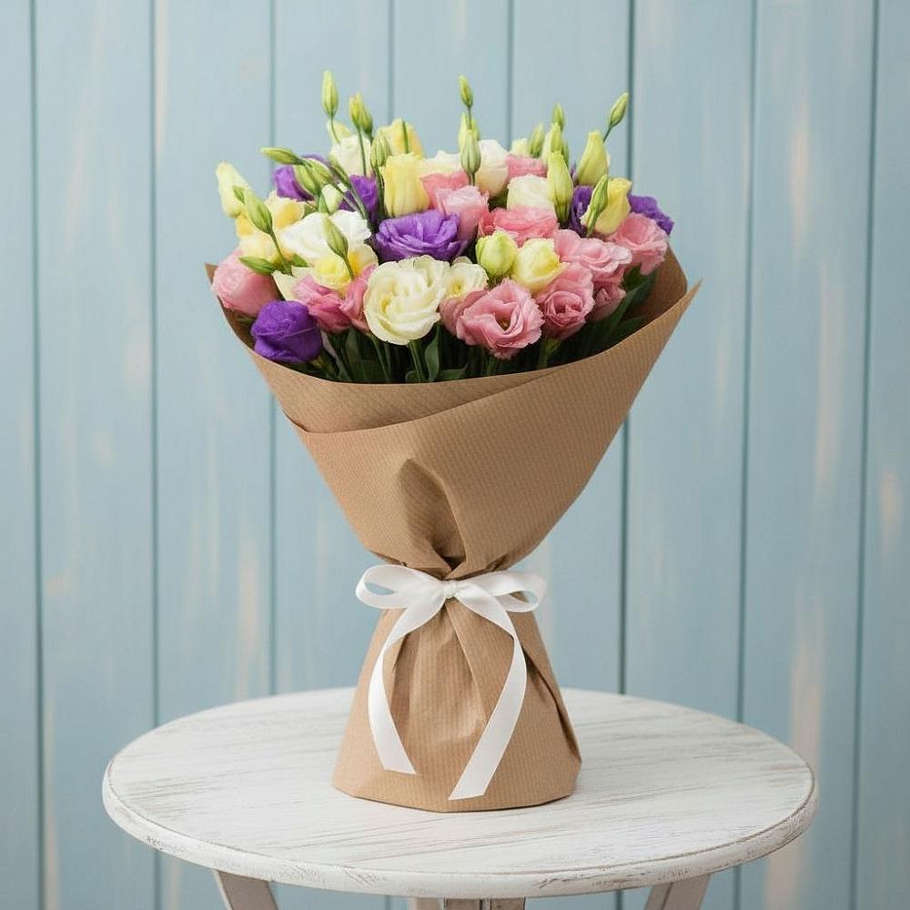 Букет цветов из: Лизиантусы в Бесленеевской