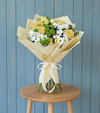 Букет цветов из:  Хризантемы и Розы #REPLACE_PRED# Бесленеевской