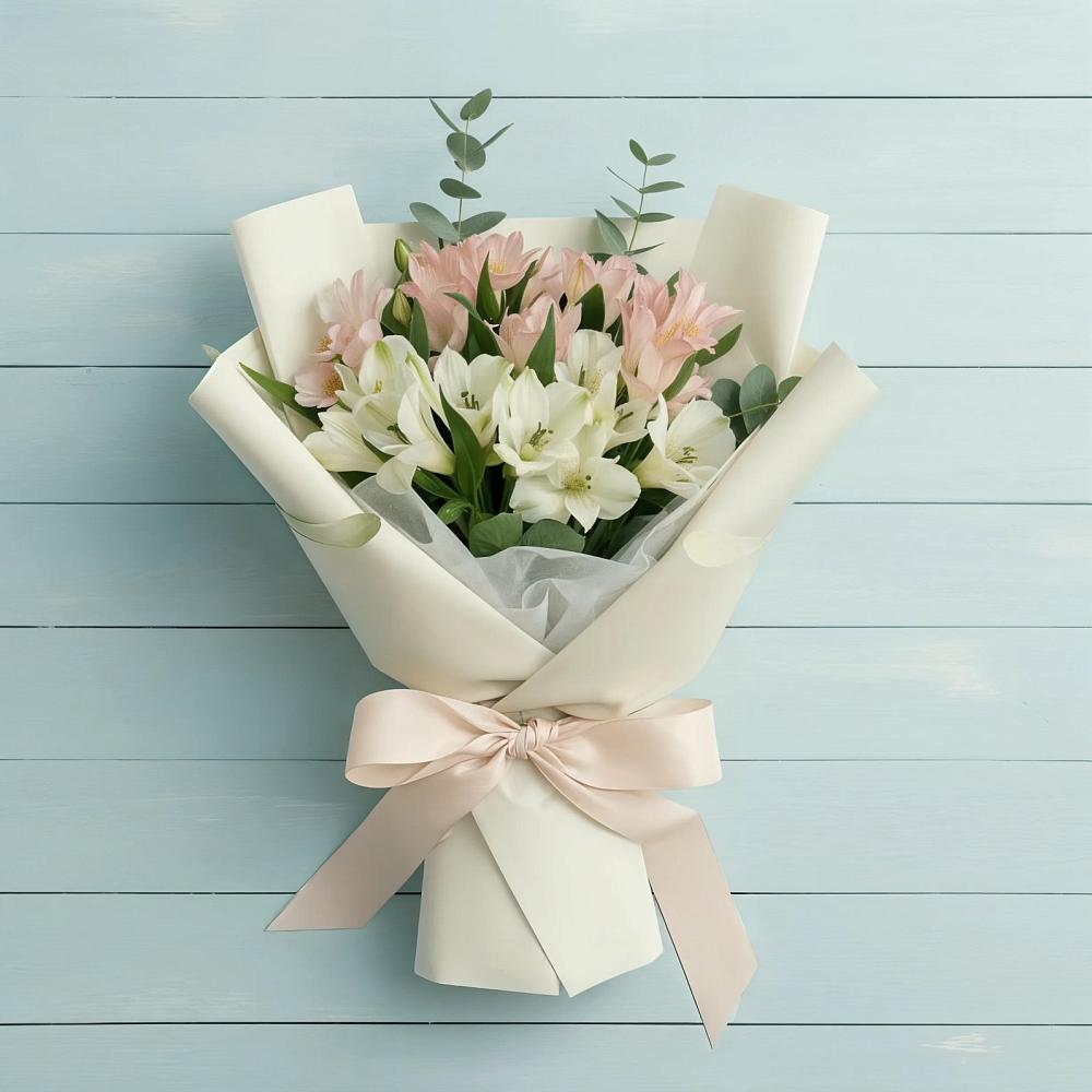 Букет цветов из: Альстромерии в Бесленеевской