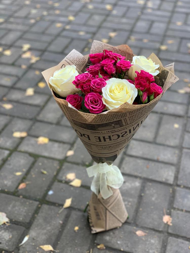 Букет цветов из: Розы в Бесленеевской