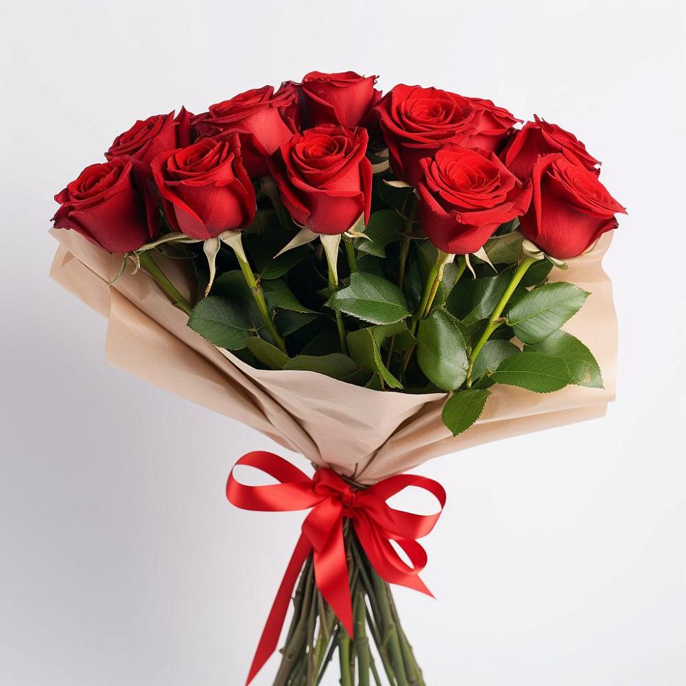 Букет 11 Красных роз Эдлесс Лав в Бесленеевской