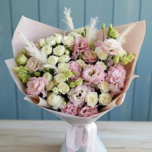 Букет цветов из:  Альстромерии и Розы в Бесленеевской