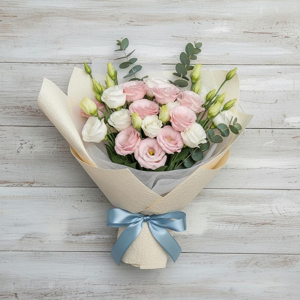 Букет цветов из: Лизиантусы в Бесленеевской